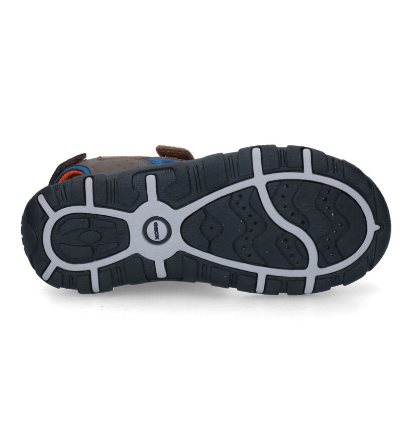 Geox Strada Blauwe Sandalen in daim (303742)