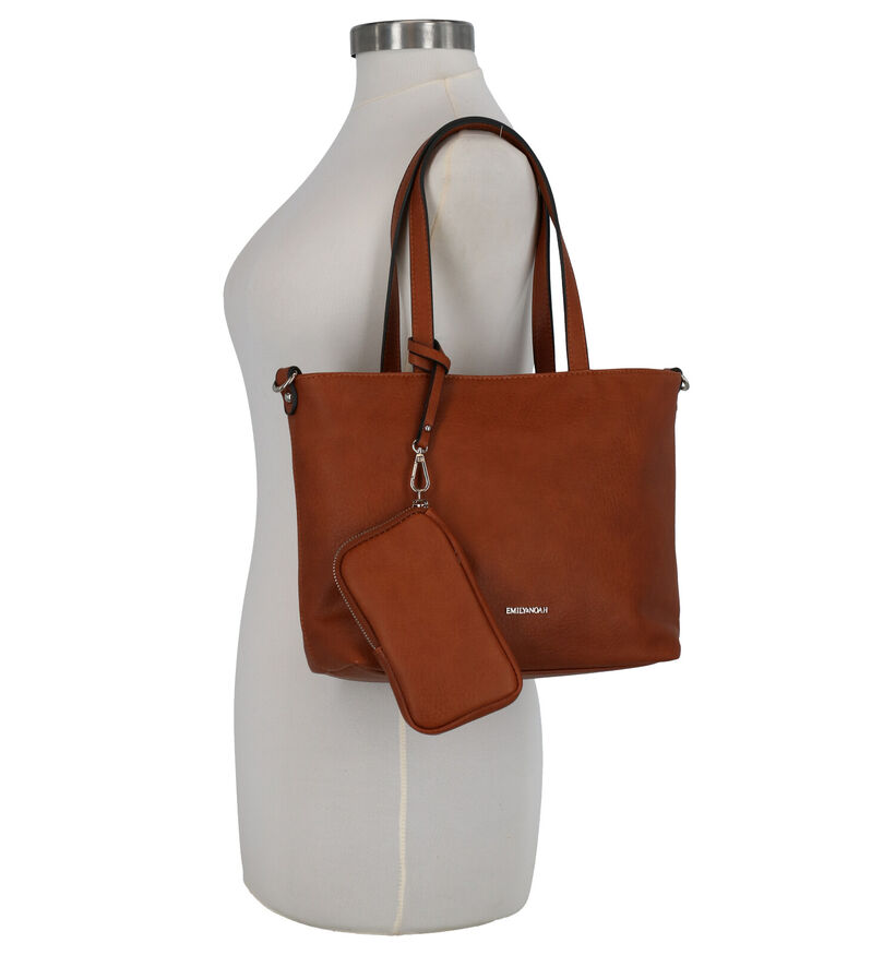 Emily & Noah Bruine Bag in bag Handtas in kunstleer (282165)