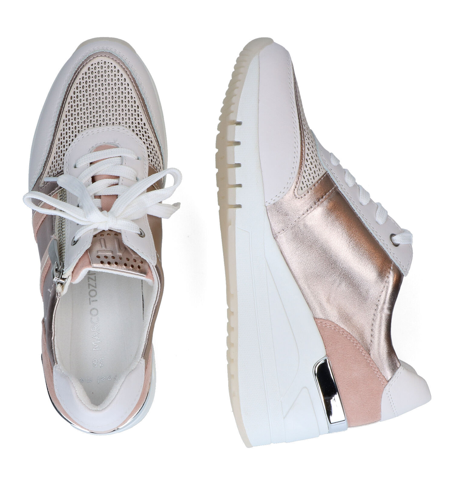 Marco tozzi witte sneakers 2025