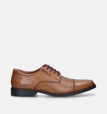 Geklede schoenen cognac