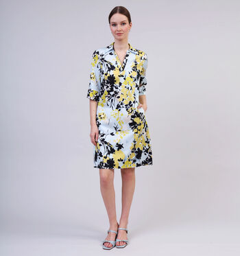 Midi jurk blauw