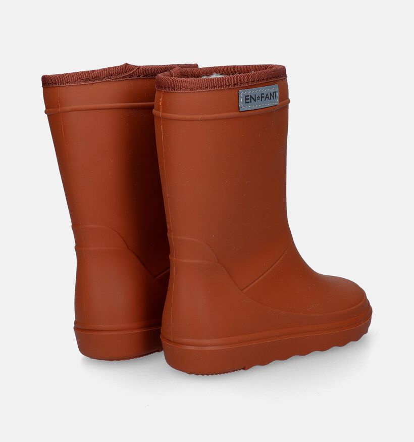 Enfant Bottes de pluie en Cognac pour filles, garçons (330310)