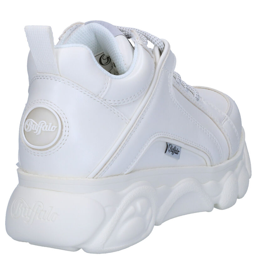 Witte Lage Sneakers Buffalo Corin in kunstleer (240459)