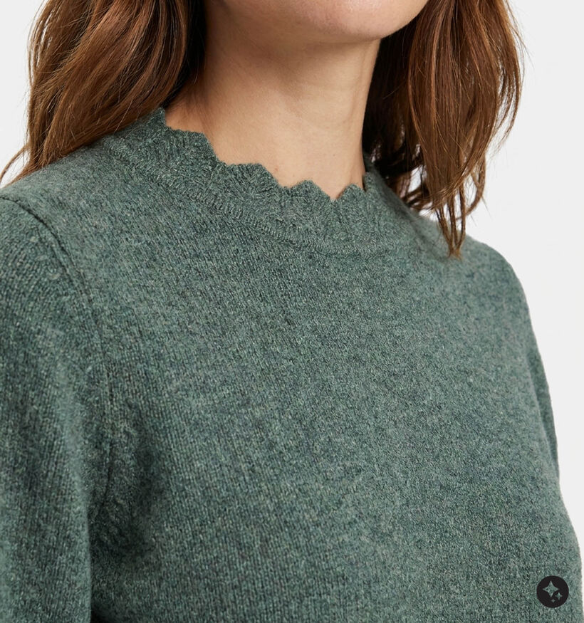 Vila Nikolina Pull en Vert fonc&eacute; pour femmes (378461)