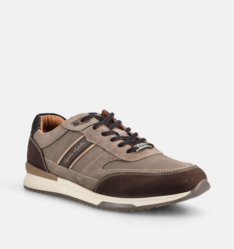 Australian Filmon Chaussures plates en Taupe pour hommes (377107) - pour semelles orthop&eacute;diques