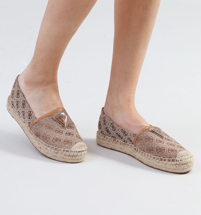 Guess Jolande Bruine Espadrilles voor dames (340072)