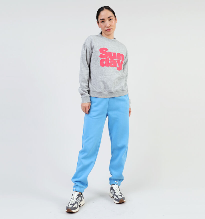 Pieces Pyra Printe Grijze Sweater voor dames (349429)