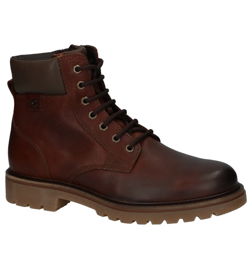 Donkerbruine Boots Camel Active Canberra in leer (231086)