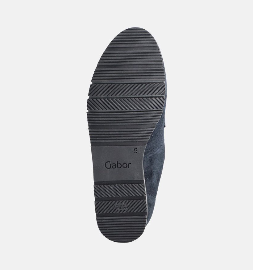 Gabor Donkerblauwe Mocassins voor dames (360286) - geschikt voor steunzolen
