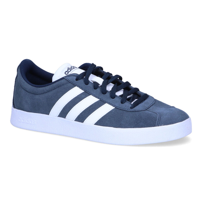 adidas VL Court 2.0 Baskets en Bordeaux pour hommes (326305) - pour semelles orthopédiques