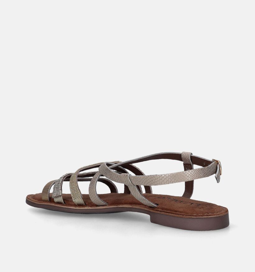 Lazamani Sandales plates en Or pour femmes (338382)