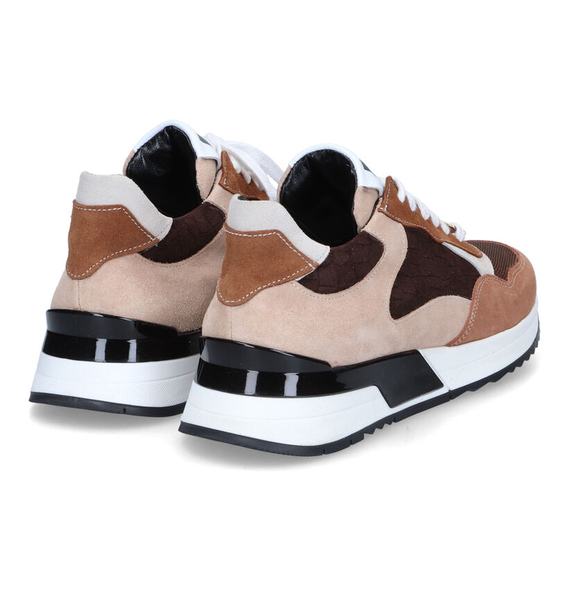 Nathan-Baume Baskets casual en Marron pour femmes (316576) - pour semelles orthopédiques