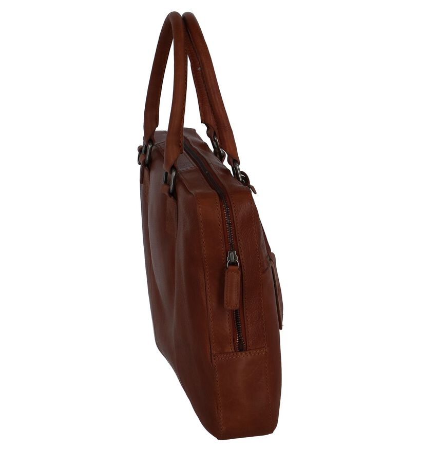 Burkely Sacs d'ordinateur portable en Cognac en cuir (249367)