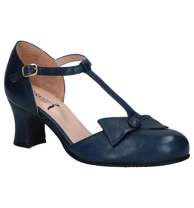 Relance Gele Pumps in leer (293214)