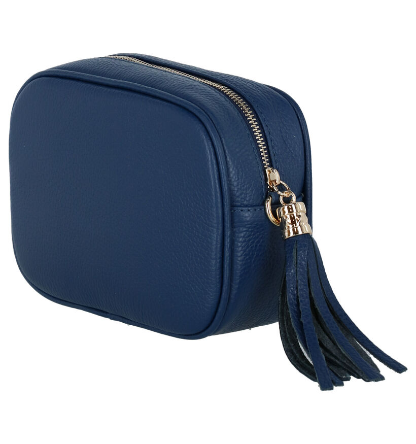 Dolce C. Sac Porté Croisé en Bleu en cuir (280843)