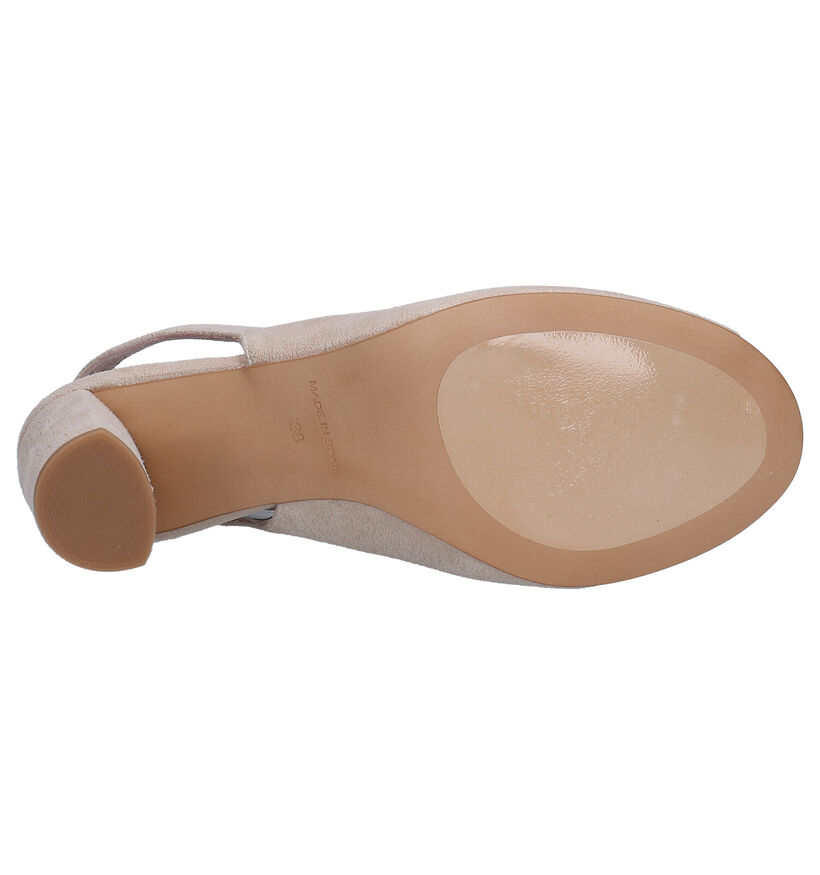 Segio Turri Gouden Sandalen in daim (273875)