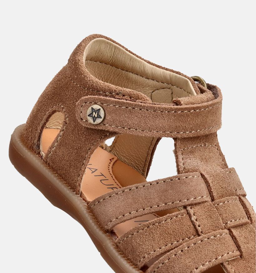 Naturino Zaffiro Suede Sandales pour b&eacute;b&eacute; en Marron pour filles, gar&ccedil;ons (371624)
