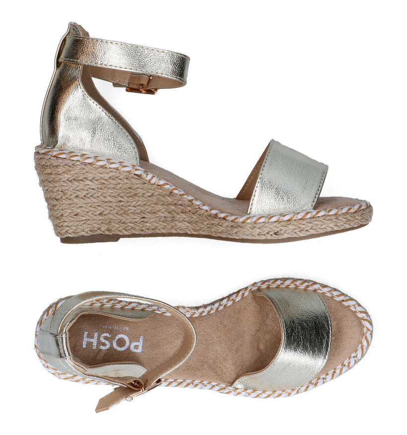 Poelman Espadrilles en Or en simili cuir (310332)