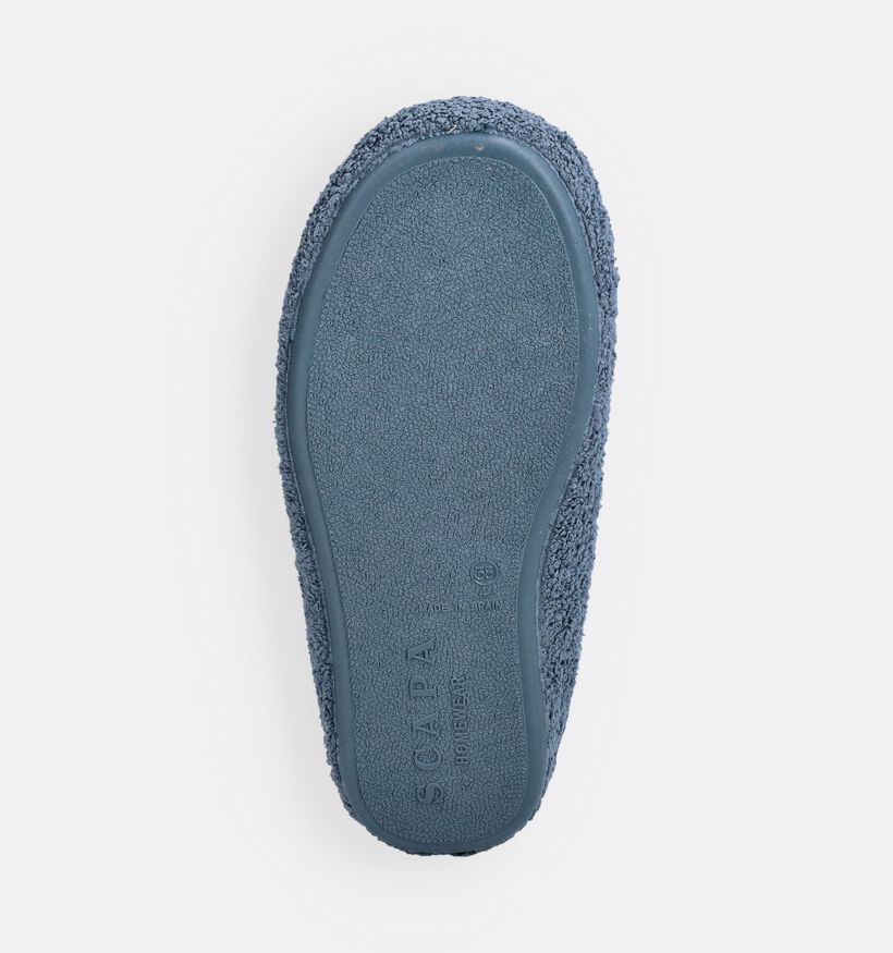 Scapa Blauwe Open Pantoffels voor dames (373298) - geschikt voor steunzolen