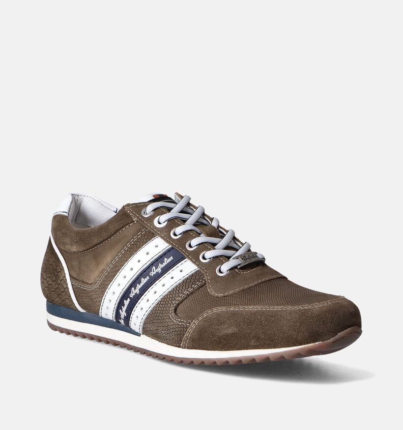 Australian Camaro Kaki Veterschoen voor heren (353956) - geschikt voor steunzolen