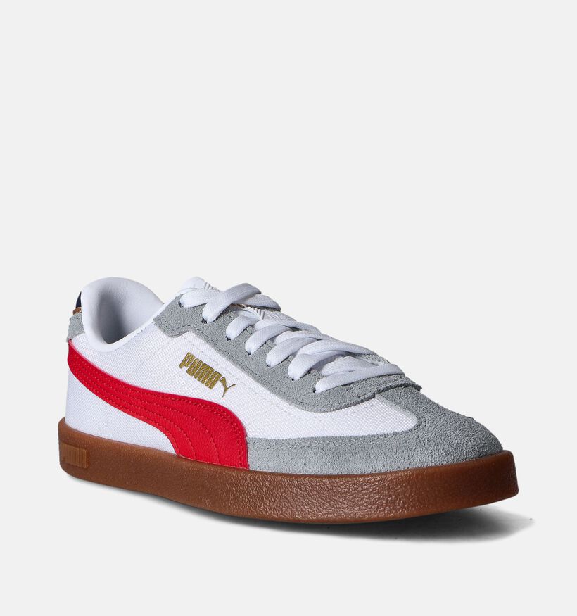Puma Club II Era Witte Sneakers voor jongens, meisjes (361491) - geschikt voor steunzolen