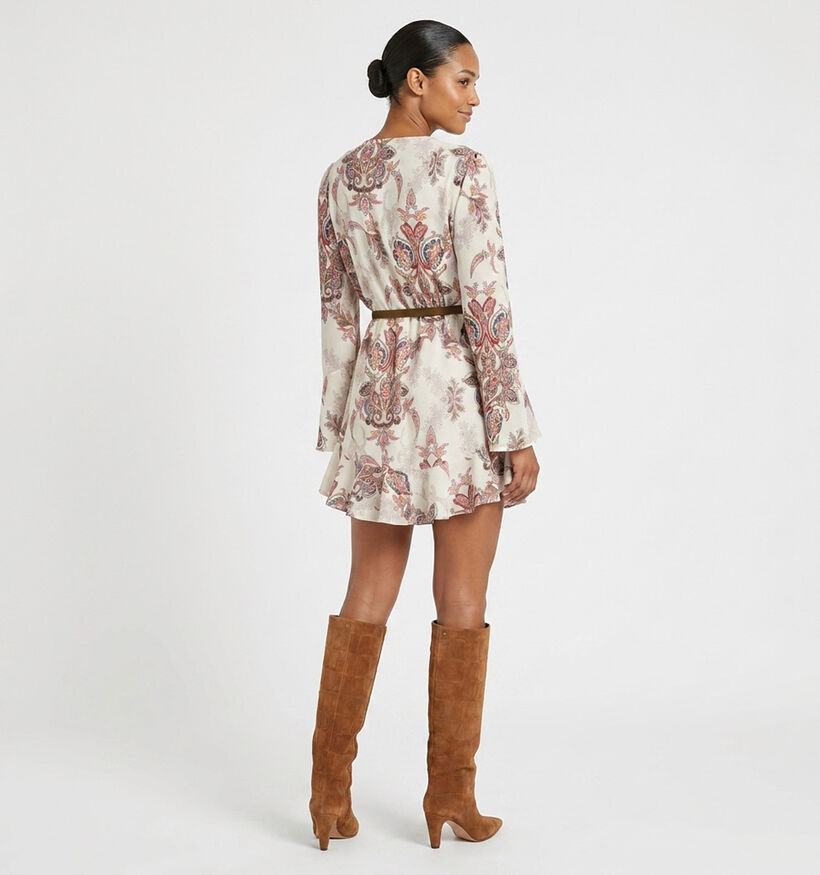 Guess Robe mi-longue en Rose avec Ceintur&eacute;e pour femmes (375885)