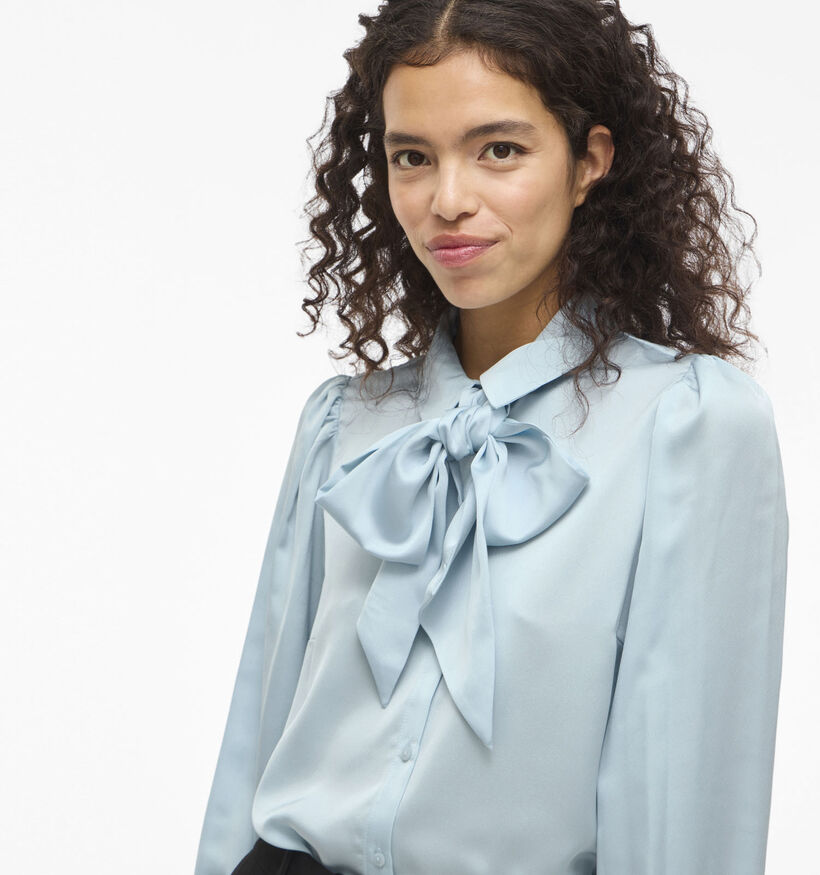 Vila Lucha Lichtblauwe Blouse met Strik voor dames (366151)