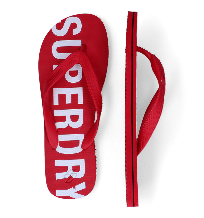 Superdry Code Essential Zwarte Teenslippers in kunststof (305765)