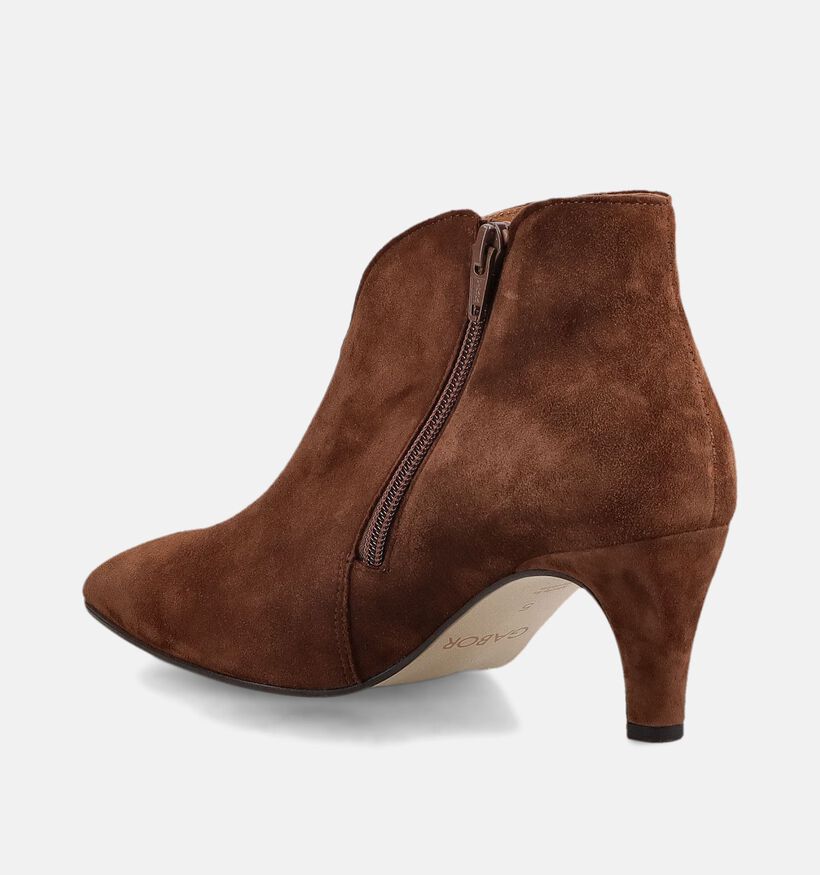 Gabor Comfort Bottines &agrave; talons en Marron pour femmes (380058)