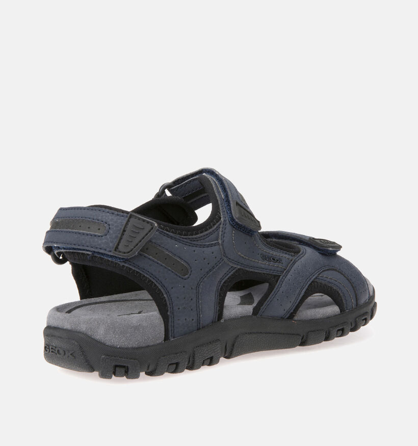 Geox Sandales en Bleu fonc&eacute; pour hommes (368006)