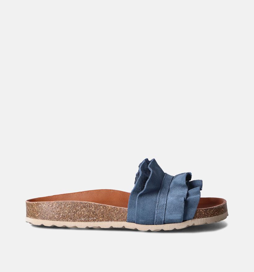 Verbenas Rocio Nu-pieds plates en Bleu pour femmes (357418)