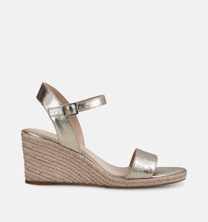 Tamaris Sandales compens&eacute;es en Or pour femmes (371697)