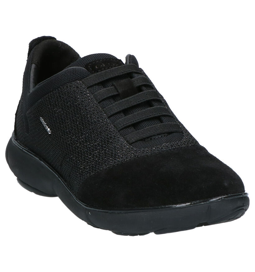 Geox Nebula Zwarte Sneakers in daim (255255)