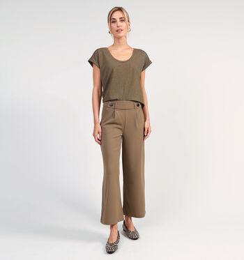 Vila T-shirts Bruin/Groen