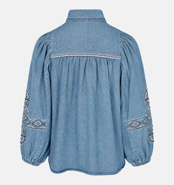 Minuit Blouses Blauw
