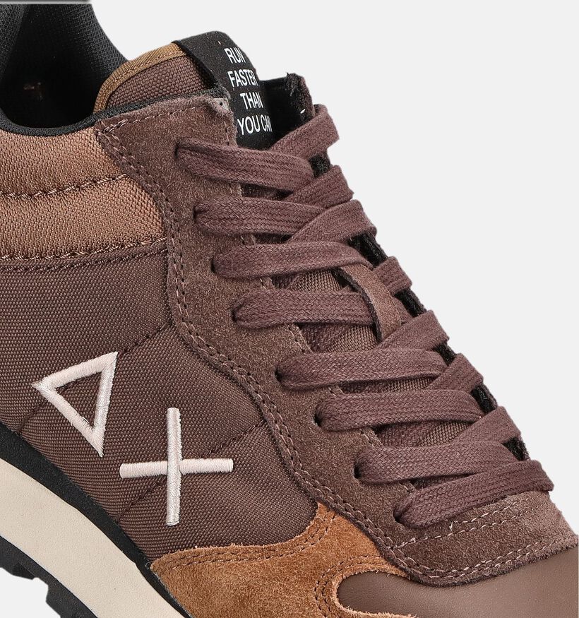 Sun68 Tom 2.0 Bruine Sneakers voor heren (379402) - geschikt voor steunzolen