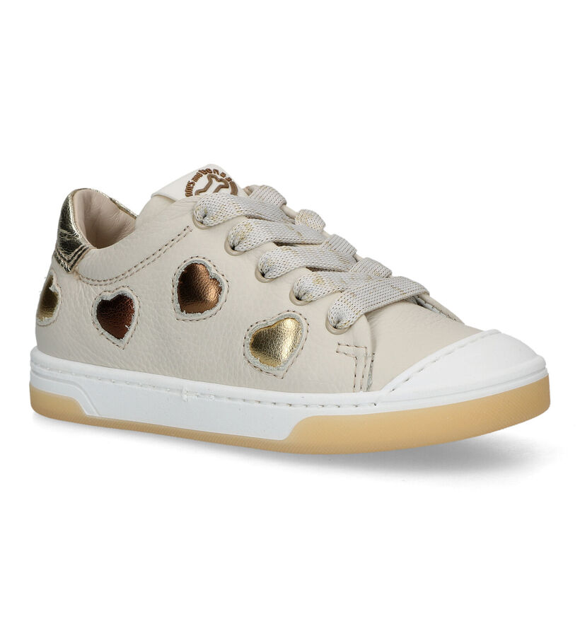 STONES and BONES Daisy Chaussures à lacets en Beige pour filles (322048) - pour semelles orthopédiques