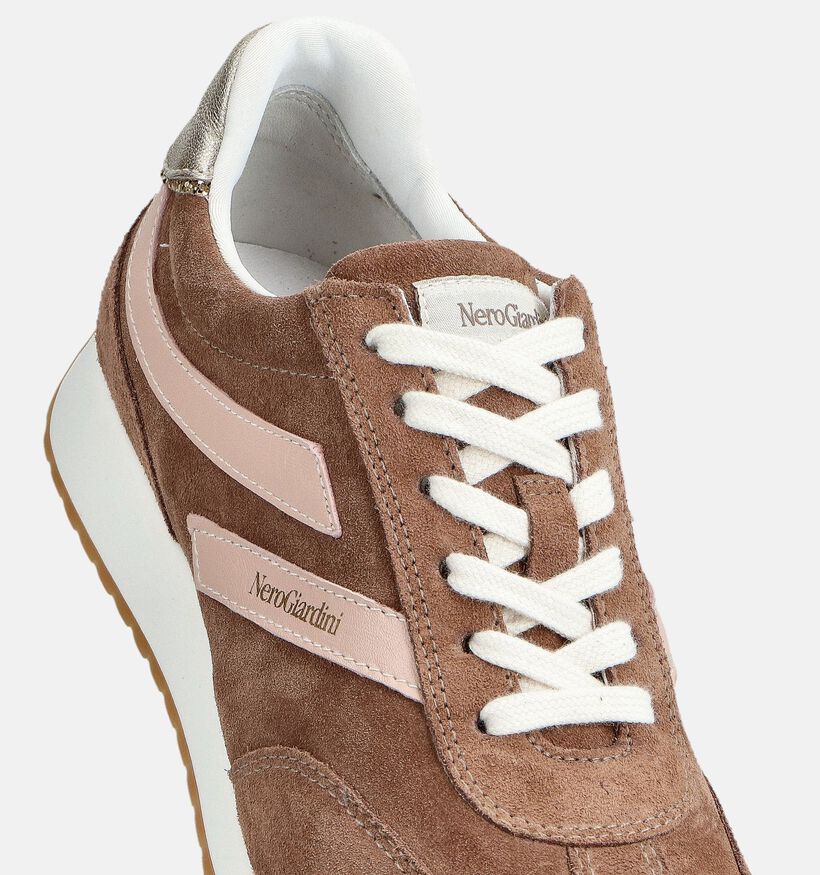 NeroGiardini Baskets en Marron pour femmes (369075) - pour semelles orthop&eacute;diques