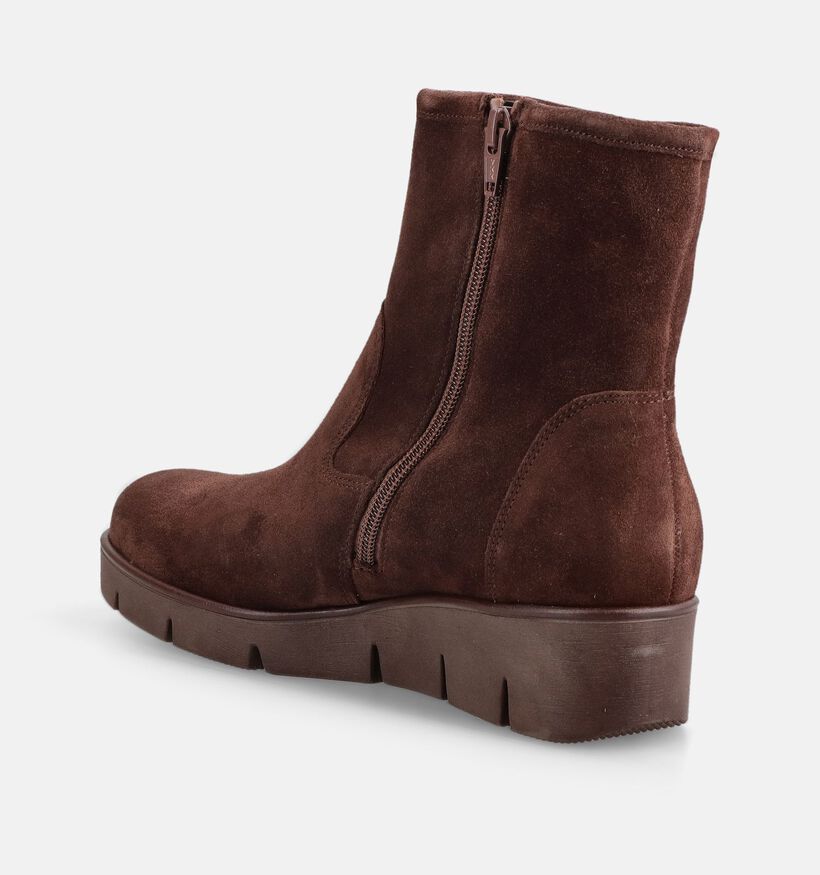 Gabor Comfort Bottines en Brun fonc&eacute; pour femmes (380047)