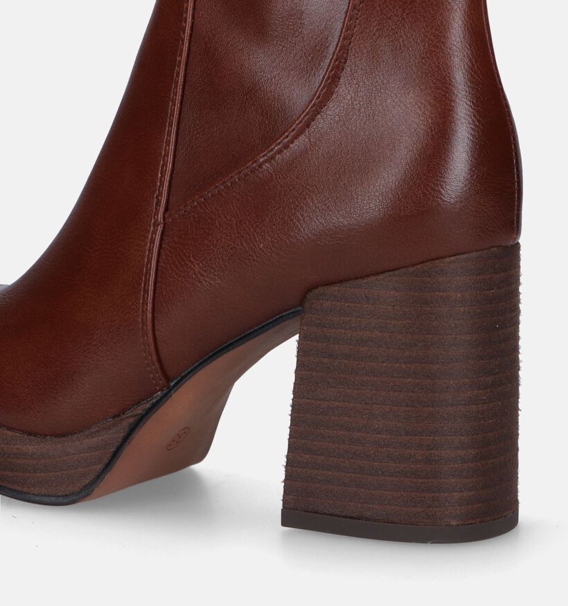 Marco Tozzi Bottes hautes en Cognac pour femmes (330644)