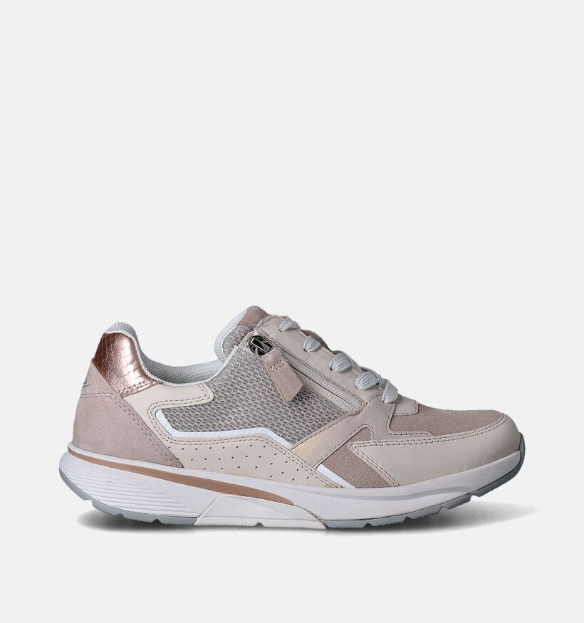 Gabor Rollingsoft Beige Veterschoenen voor dames (352055) - geschikt voor steunzolen