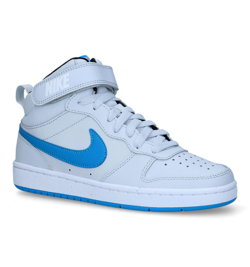 Nike Court Borough Mid 2 Baskets en Blanc pour filles, garçons (341573)