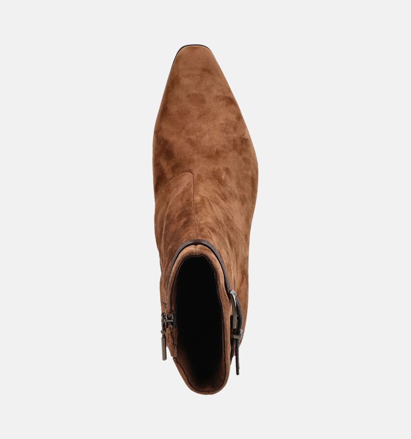 Tamaris ANTISlide Bottines &agrave; talons en Cognac pour femmes (378941)