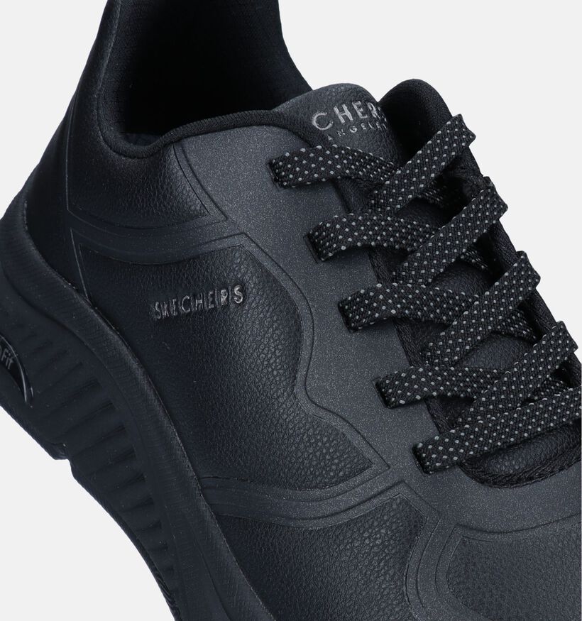 Skechers Arch Fit S-Miles Zwarte Sneakers voor dames (334194) - geschikt voor steunzolen