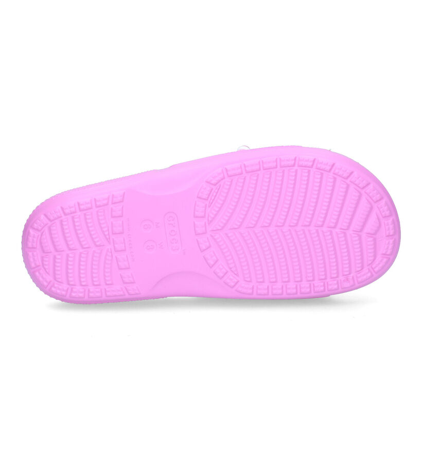 Crocs Classic Slide Nu-pieds en Rose pour femmes (306848)