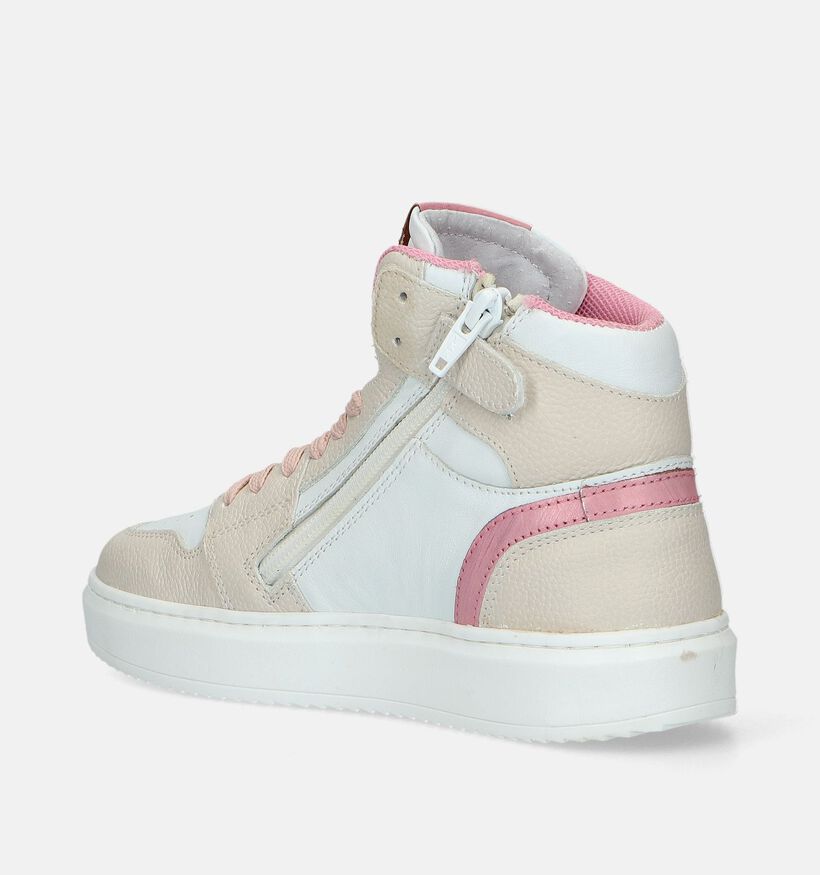 Milo & Mila Witte Hoge sneakers voor meisjes (339822) - geschikt voor steunzolen