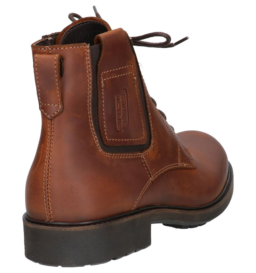 Camel Active Chelsea Bruine Boots in leer (259390)