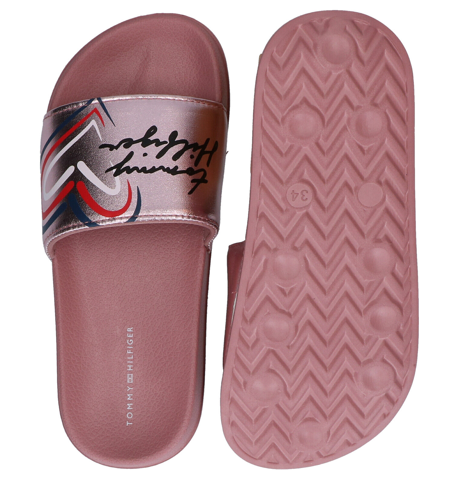 Claquette tommy hilfiger new arrivals rose
