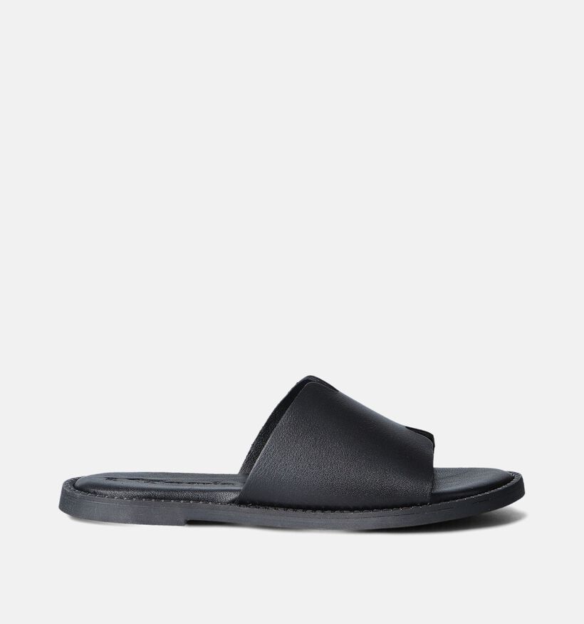 Tamaris Nu-pieds plates en Noir pour femmes (354432)