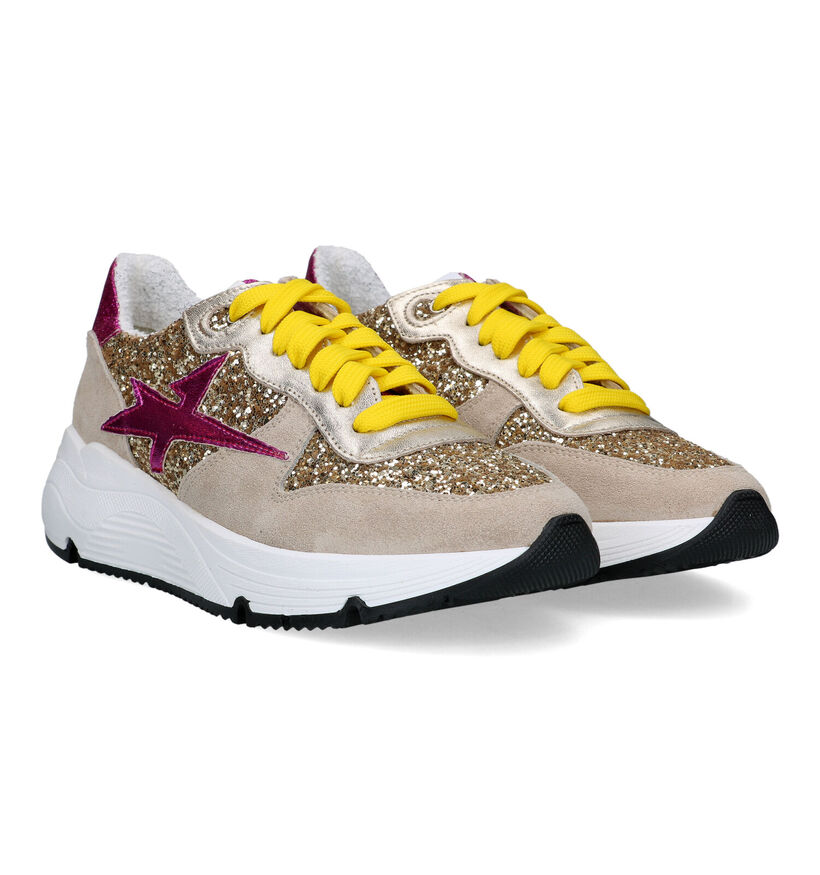 Sweet Lemon Blandina Gouden Sneakers voor dames (327000)